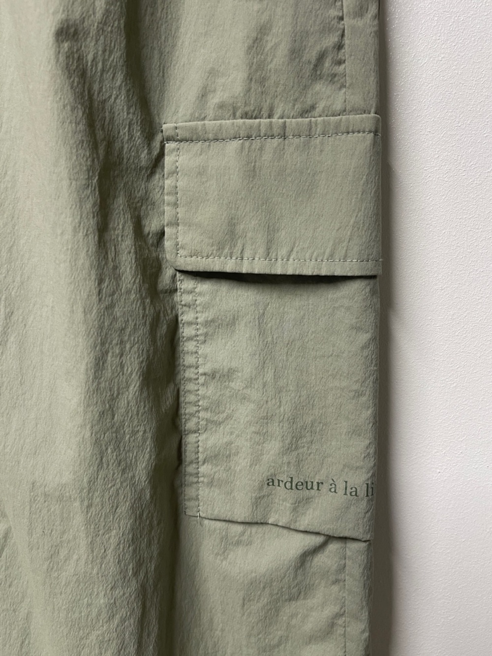 Frank Stone Olive Green Maxi Cargo Skirt with Drawstring Waist - Picture 5 of 14